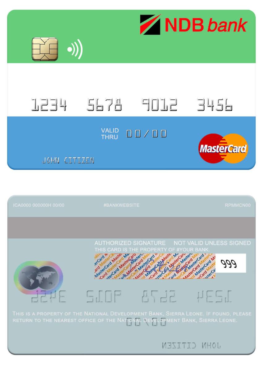Sierra Leone National Development Bank mastercard
